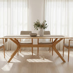 York 2100 Dining Table-Natural