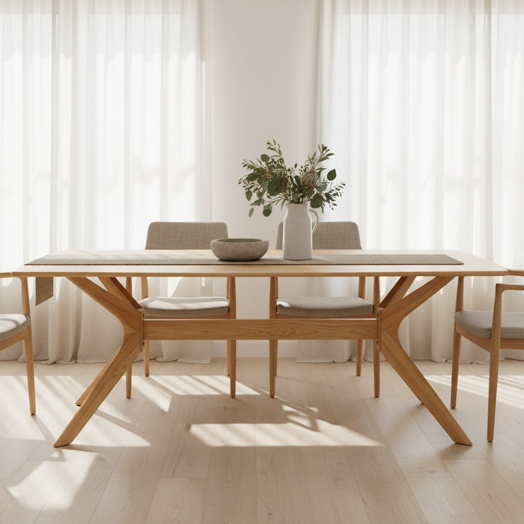 York 2100 Dining Table-Natural