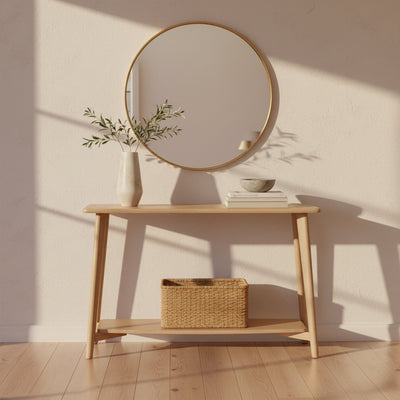 York 1200 Console Table-Natural hover image