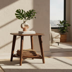 York 550 Lamp Table-Light Walnut