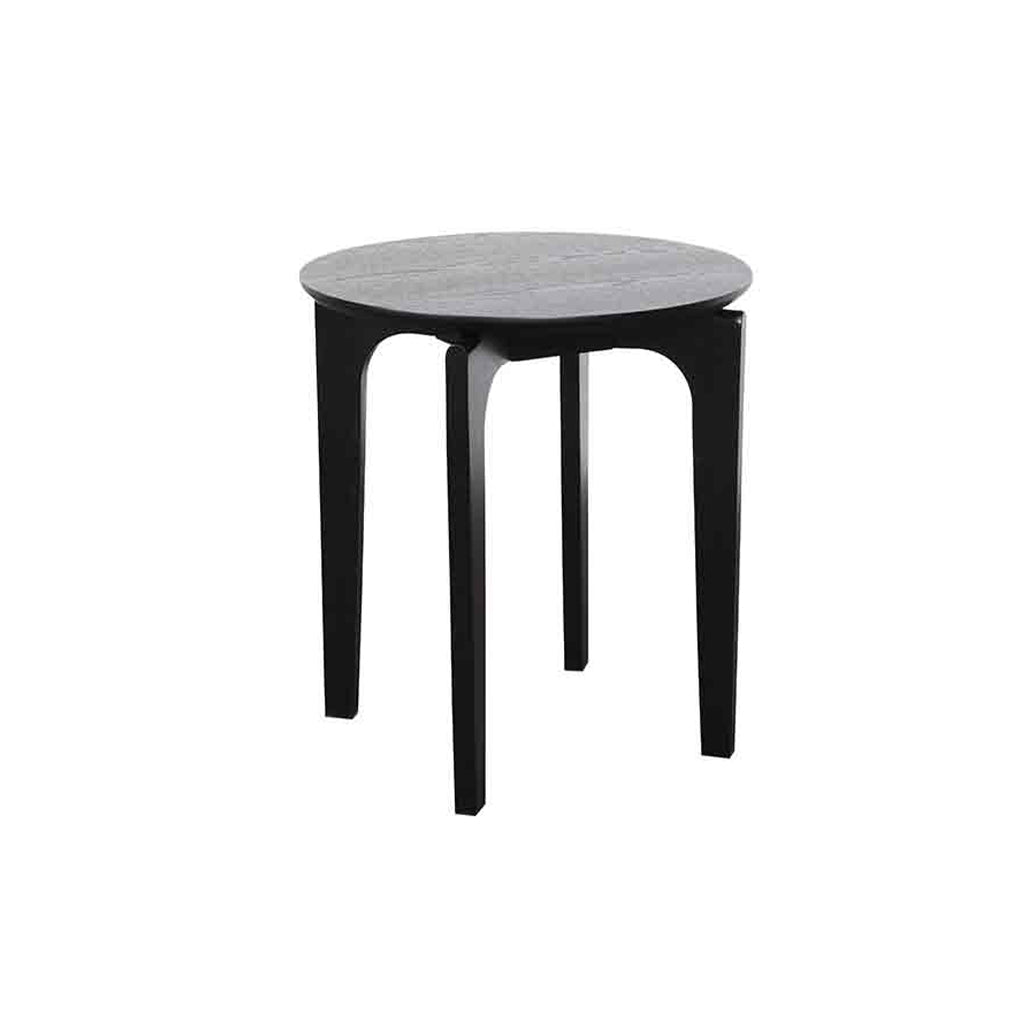 Nordic 500 Dia Round Lamp Table-Black