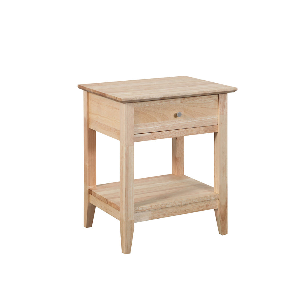 Quadrat Bedside Table-Natural