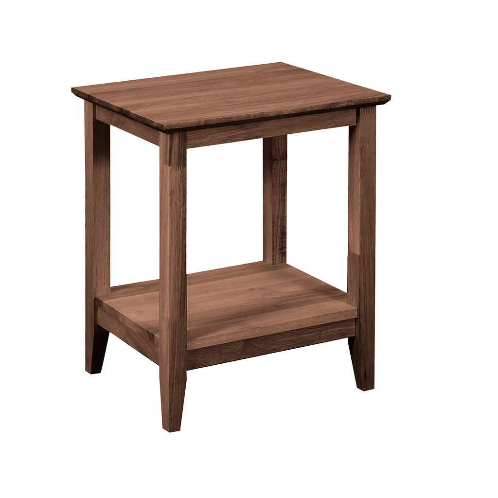 Quadrat Lamp Table-Light Walnut