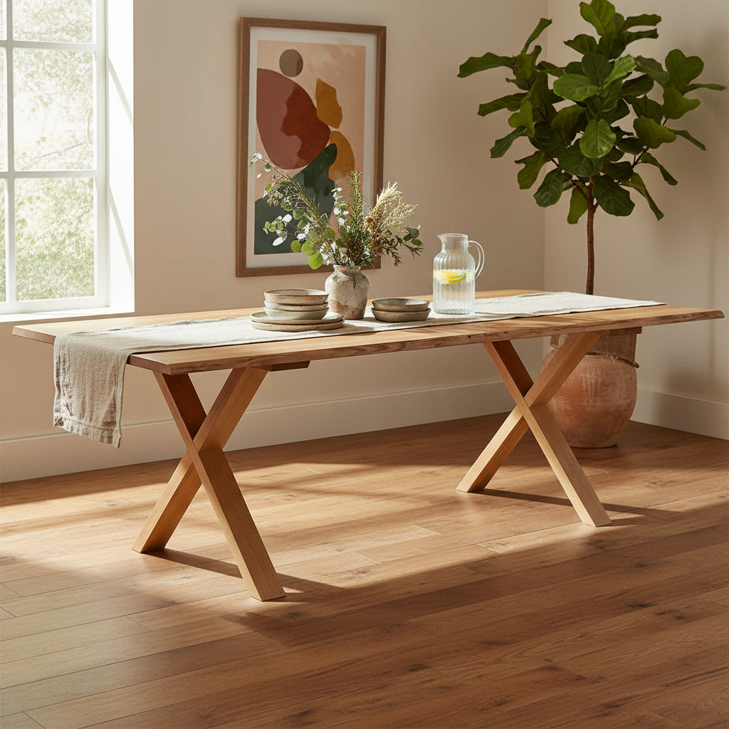 Eureka 2100 Dining Table-Natural