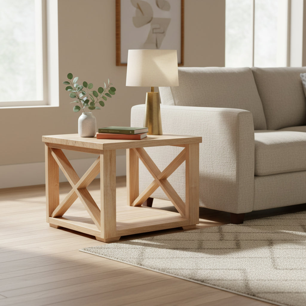 Eureka Lamp table-Natural