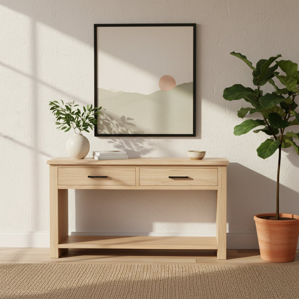 Eureka Console Table-Natural