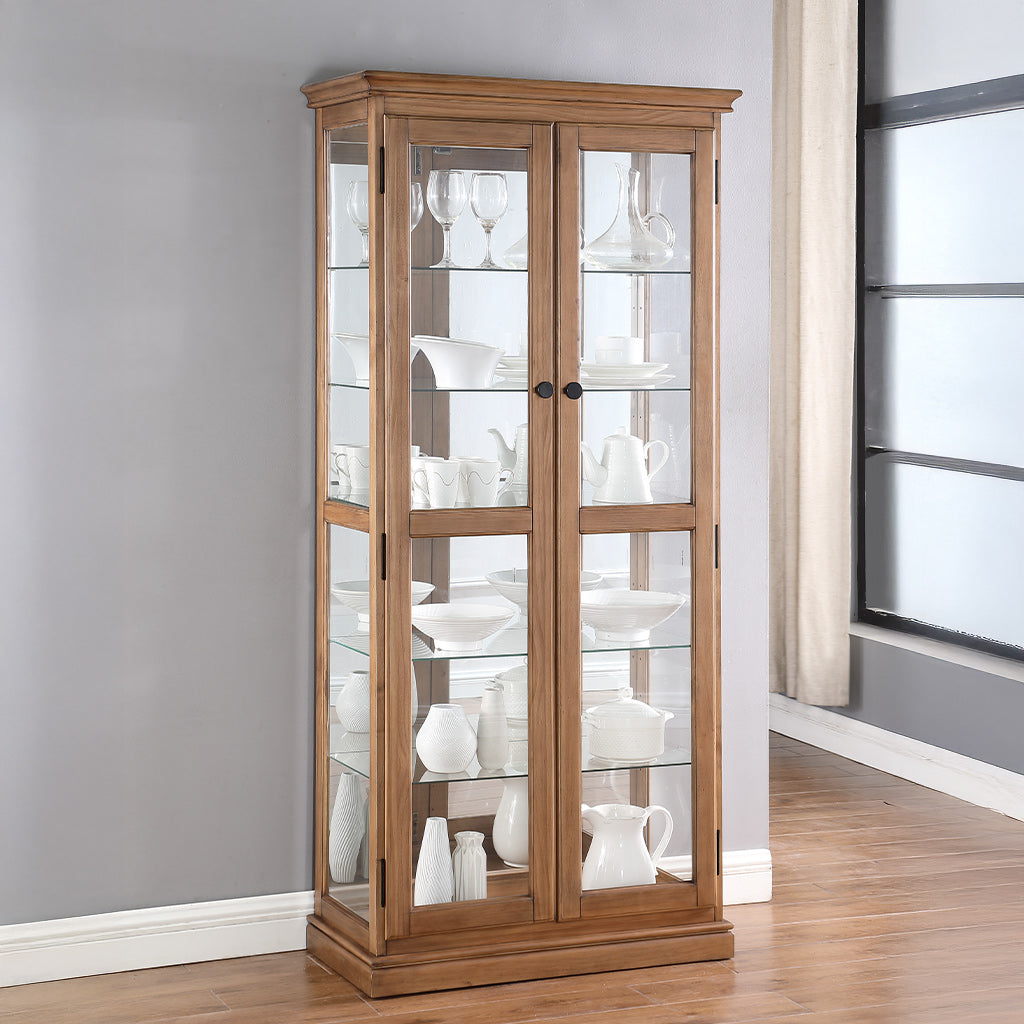 Beechworth Display Cabinet-Rustic Walnut