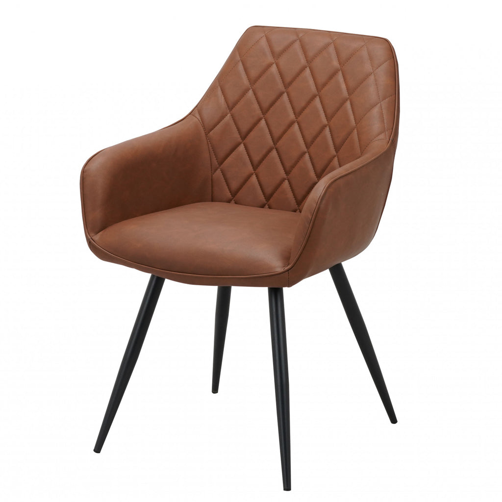Zeus Dining Chair-Cognac