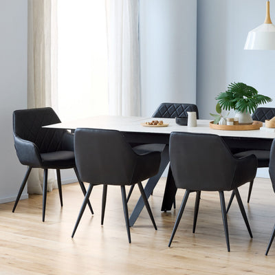 Zeus Dining Chair-Black hover image