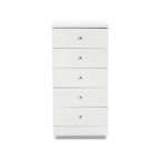 Leo 5 Drawer Chest-White