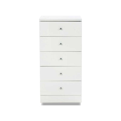 Leo 5 Drawer Chest-White