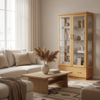 Nova Display Cabinet-Wheat