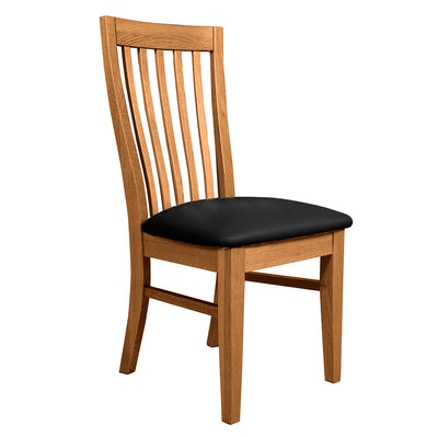 Tuscany Dining Chair-New English Stain with Coffee Bean Vinyl Seat