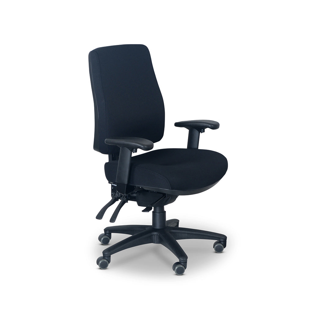 Ergoform Office Chair with Arms-Black