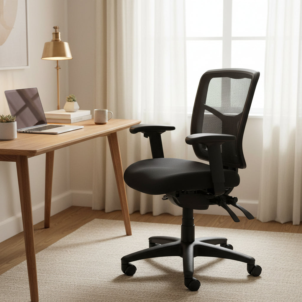 Mirae Office Chair Medium Back-Black
