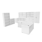 Blend White Stationery Cabinet 900x450x900H BW22
