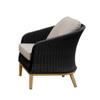 Park Orchards Single Sofa Black Frame Light Beige Cushion