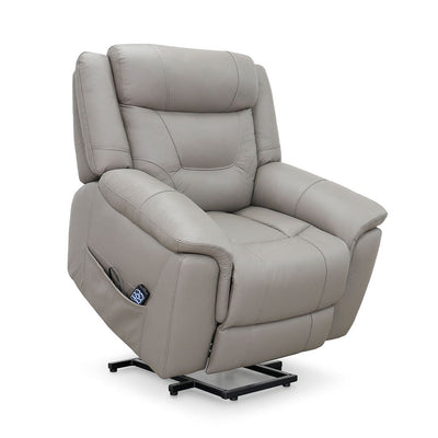 Kate Leather Lift Chair-Light Taupe