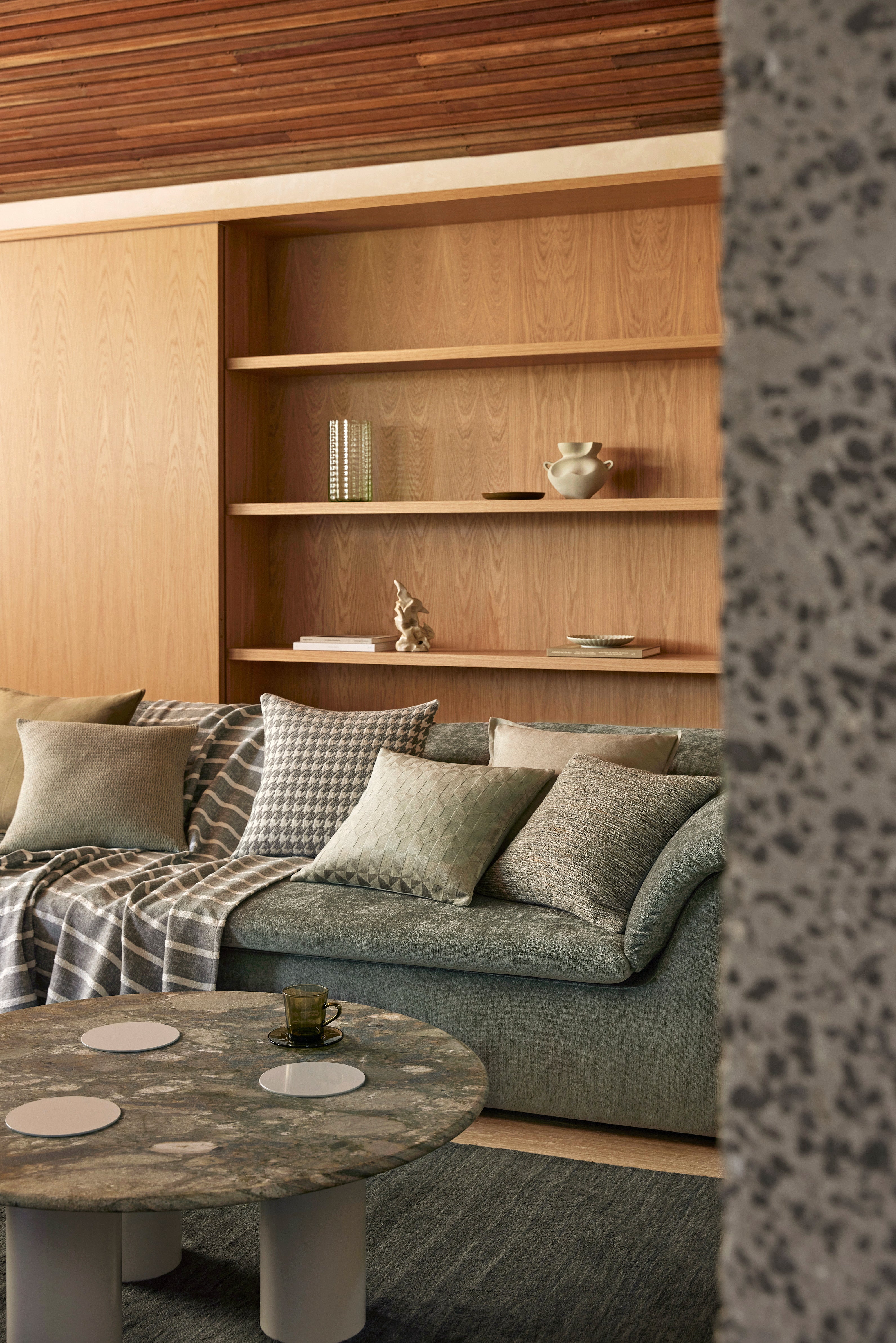 Vista Cushion 50cm x 50cm-Mineral