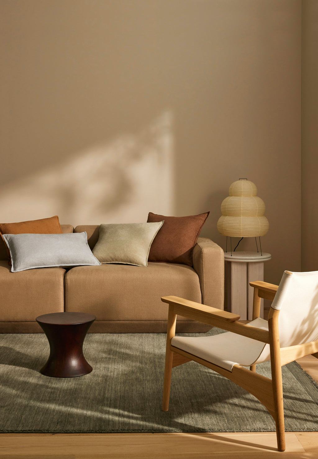 Fiore Cushion 50cm x 50cm-Toffee