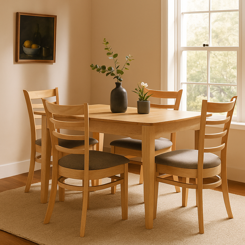 Ascot Auto Extension Dining Table 1300 Ext to1625-Natural