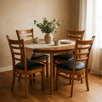 Belmont Round Extension Dining Table 1050 Ext to1380-Antique Maple