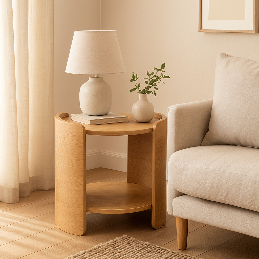 Malmo Lamp Table-Natural