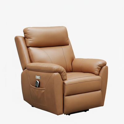 Judy Leather Lift Chair-Mocha