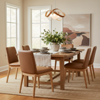 Barossa Leather Dining Chair-Cognac