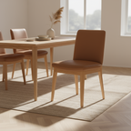 Barossa Leather Dining Chair-Cognac