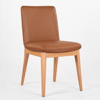 Barossa Leather Dining Chair-Cognac