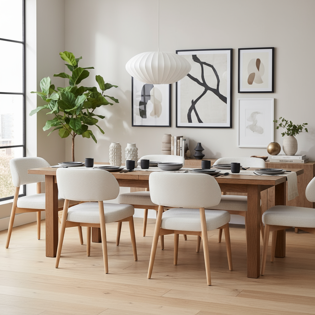 Florida Fabric Dining Chair-Natural