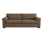 Hudson 2.5 Seater Fabric Double Sofa Bed-Innerspring Standard Mattress in Mink