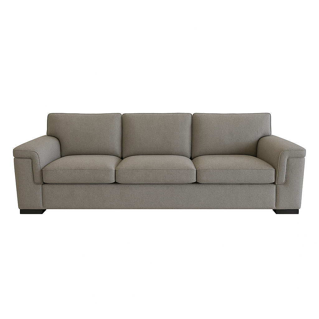 Hudson Fabric Sofa Set 3.5 Seater+2 Seater-Cement