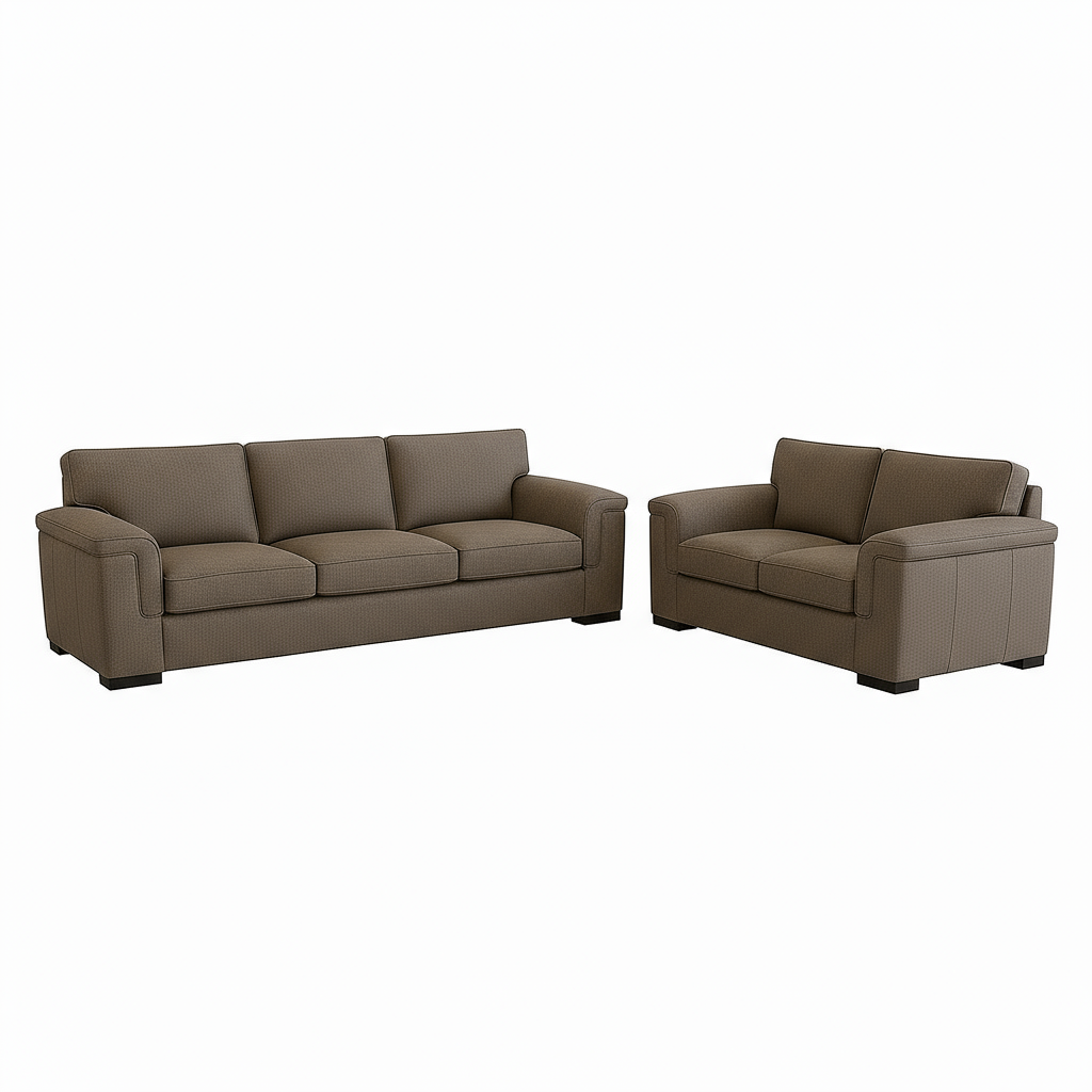 Hudson Fabric Sofa Set 3.5 Seater+2 Seater-Mink