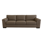 Hudson 3.5 Seater Fabric Sofa with Ottoman-Mink