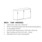 Barrel Oak Credenza 1500x450 BO24