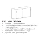 Barrel Oak Credenza 1800x450 BO25