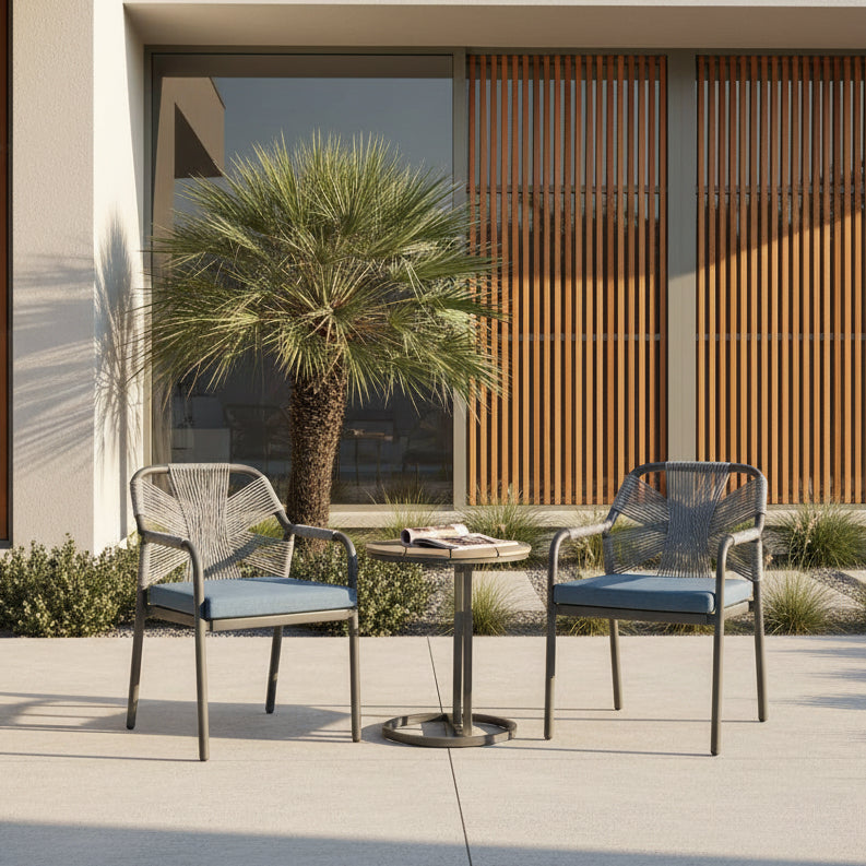 Havana 3 Piece Leisure Chair Set-Dark Grey