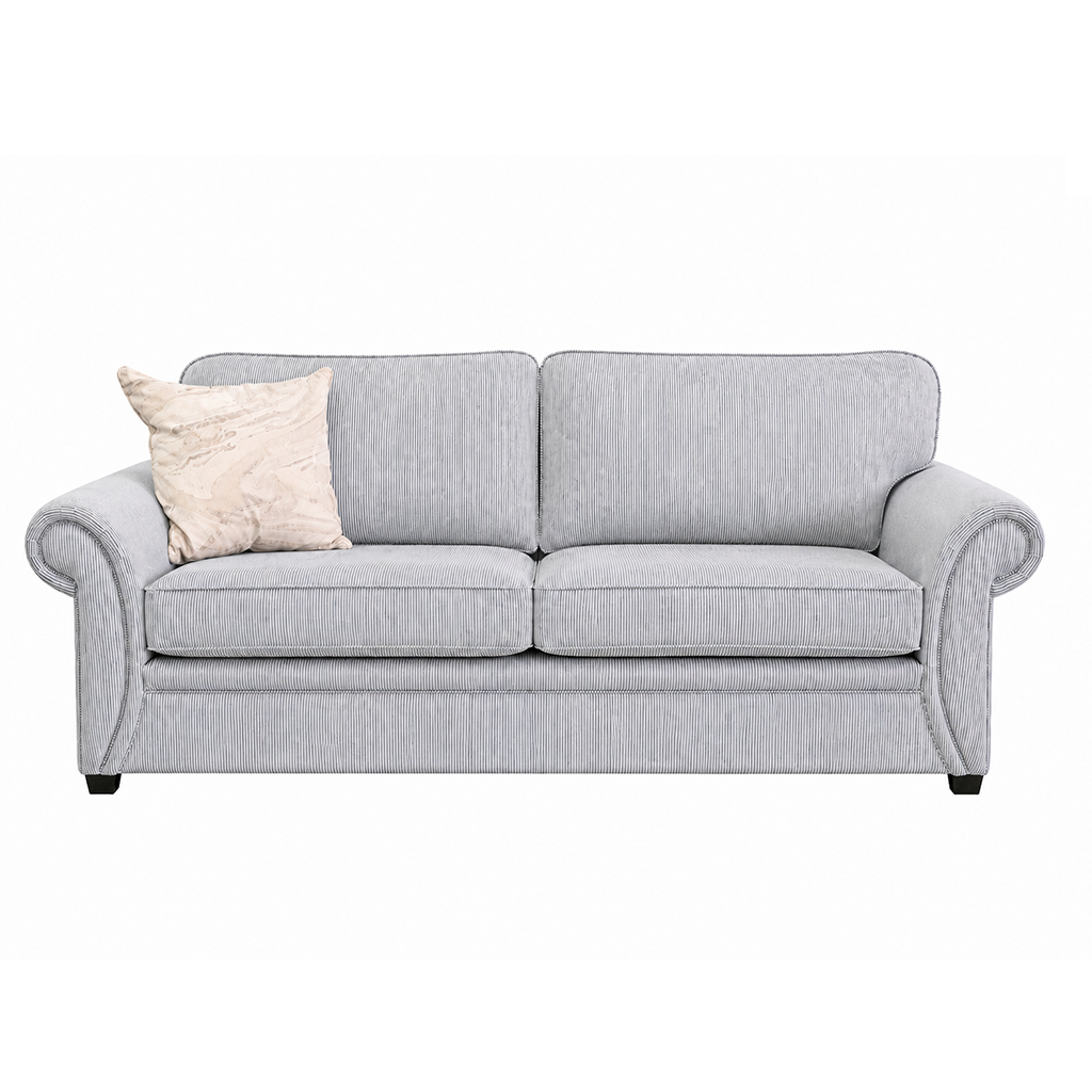 Hamilton 3 Seater Queen Fabric Sofa Bed 5.5" Latex Mattress