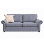 Hamilton 3 Seater Queen Fabric Sofa Bed 5.5" Latex Mattress