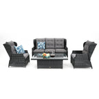 Buenos Aires 4PC in Castle Grey Grey Cushion