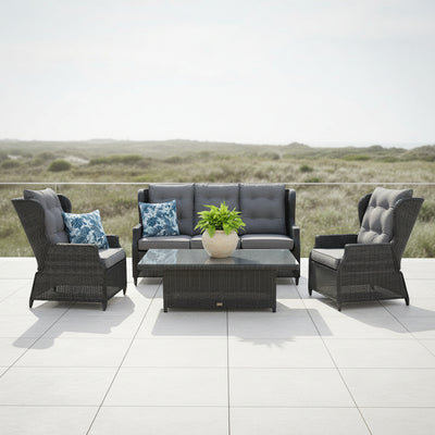 Buenos Aires 4PC in Castle Grey Grey Cushion hover image