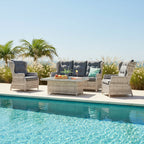 Buenos Aires 4PC in Zen White Grey Cushion