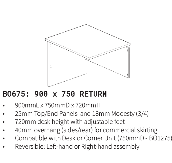 Blend Oak Over White Return 750x900 BO675A/BW675B