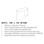 Barrel Oak Return 300x750 BO975