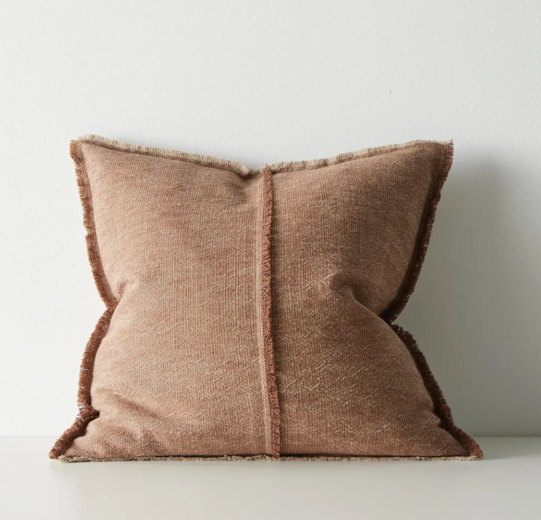 Adela Cushion 50cm x 50cm-Rust