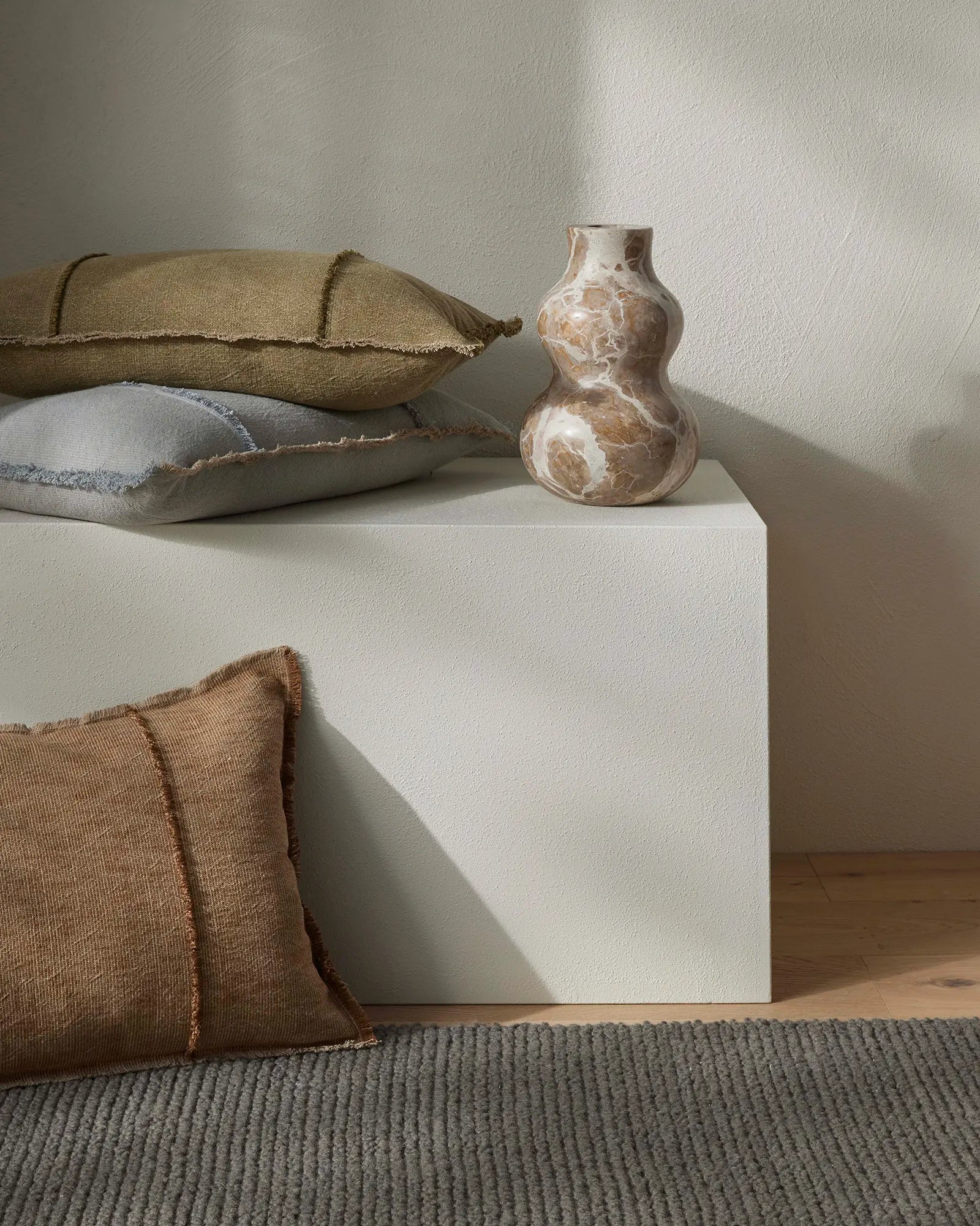 Adela Cushion 40cm x 60cm-Haze