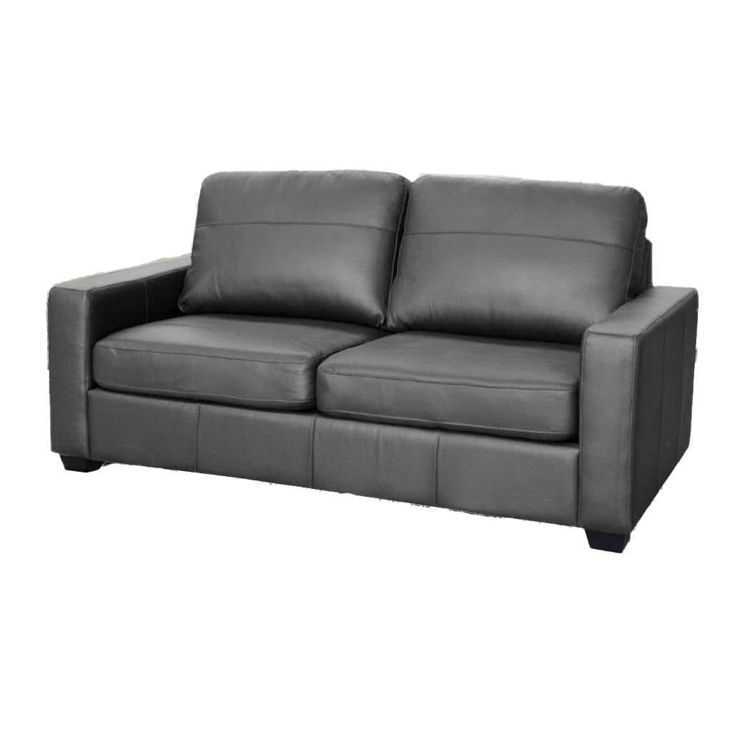 Alessia Double Leather Sofa Bed-Black