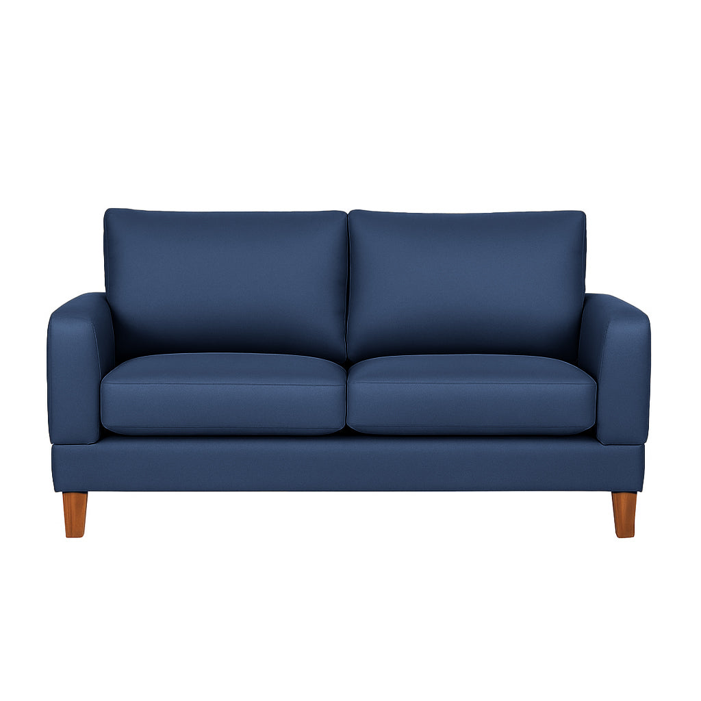 Aston Large 2 Seater Fabric Sofa-Denim